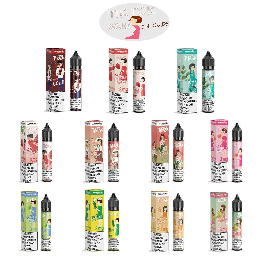 น้ำยาฟรีเบส - TikTok - 30ml-น้ำยาบุหรี่ไฟฟ้า-TikTok E-Liquid-Vape Haus