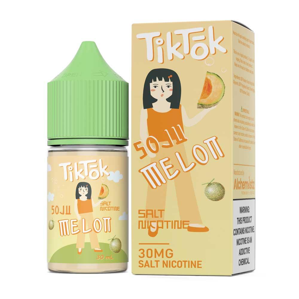 น้ำยา SaltNic - TikTok-น้ำยาบุหรี่ไฟฟ้า-TikTok E-Liquid-Soju Melon-30mg-Vape Haus