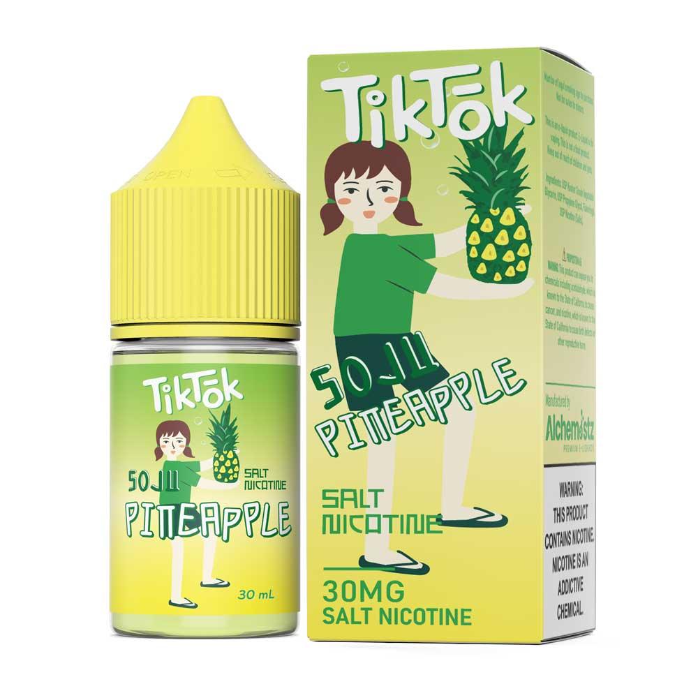 น้ำยา SaltNic - TikTok-น้ำยาบุหรี่ไฟฟ้า-TikTok E-Liquid-Soju Pineapple-30mg-Vape Haus