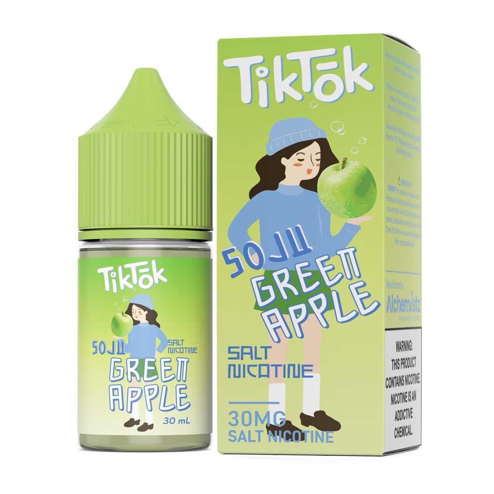 น้ำยา SaltNic - TikTok-น้ำยาบุหรี่ไฟฟ้า-TikTok E-Liquid-Soju Green Apple-30mg-Vape Haus