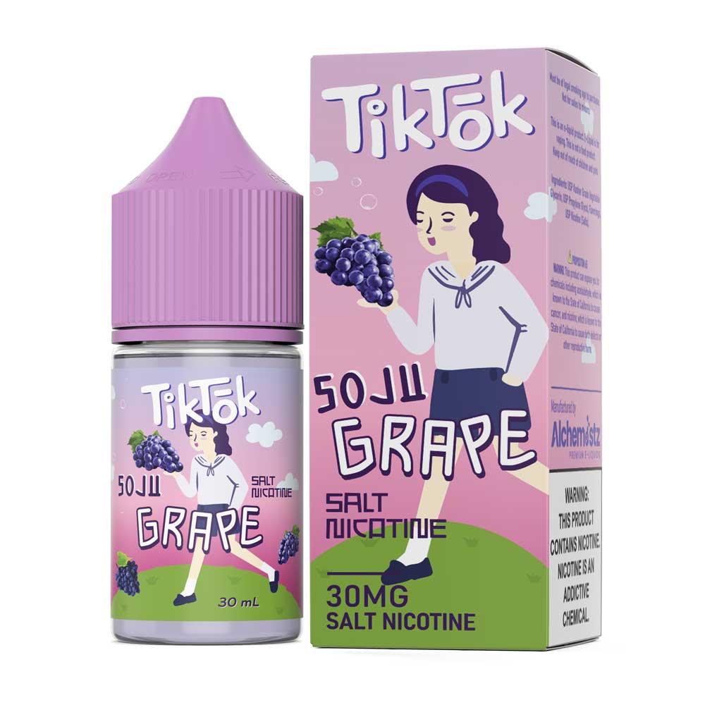 น้ำยา SaltNic - TikTok-น้ำยาบุหรี่ไฟฟ้า-TikTok E-Liquid-Soju Grape-30mg-Vape Haus
