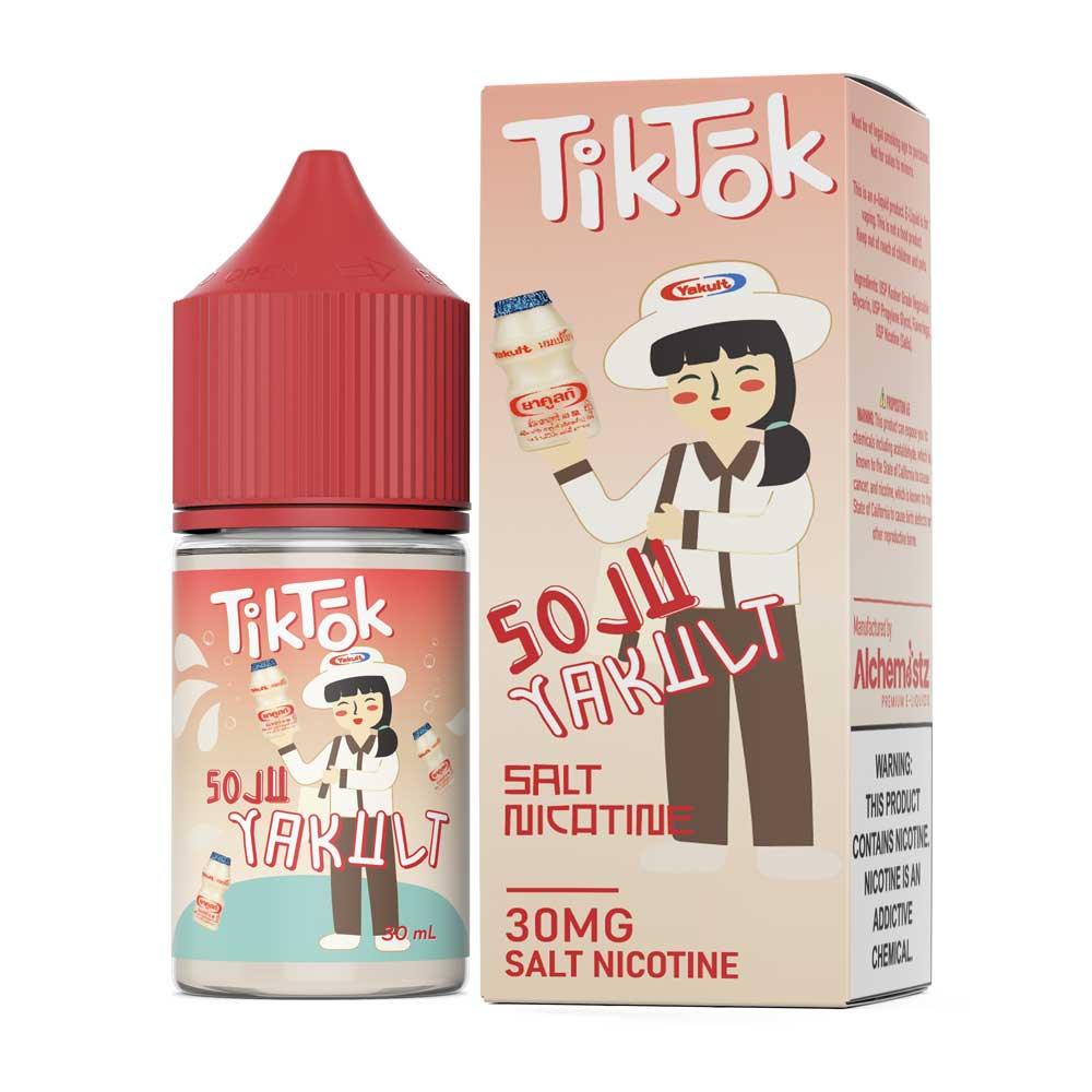 น้ำยา SaltNic - TikTok-น้ำยาบุหรี่ไฟฟ้า-TikTok E-Liquid-Soju Yakult-30mg-Vape Haus